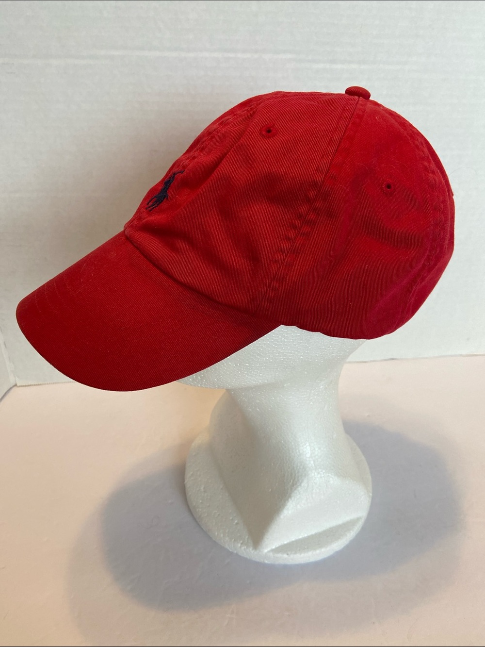 Polo Ralph Lauren Cap Spell Out Logo Golf Beach Baseball Red Navy Horse O/S - Picture 3 of 10